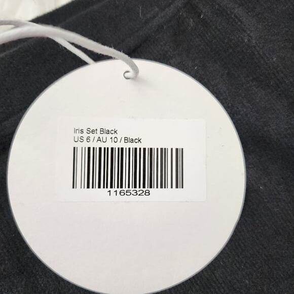 Princess Polly Iris set. Black. Matching Set. Good Stretch. Size 6. New - Picture 11 of 11